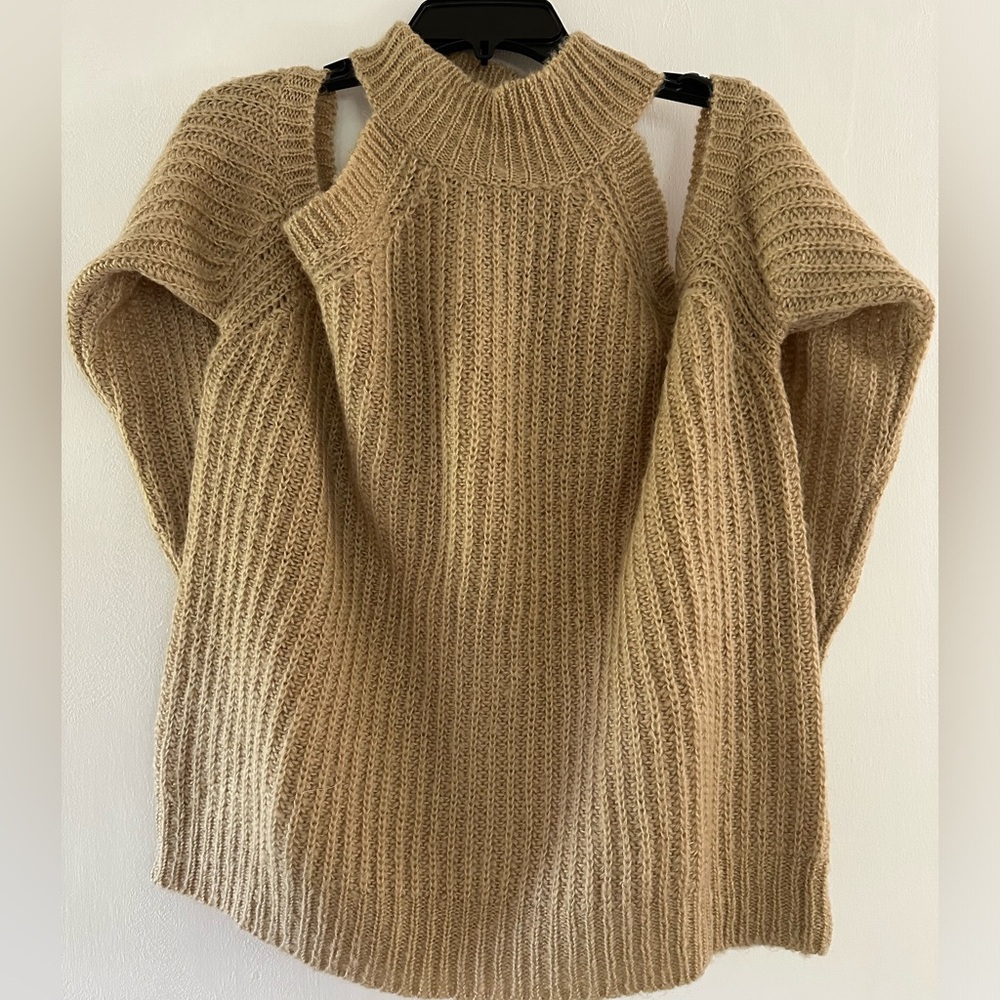 Majorelle cold shoulder turtleneck sweater